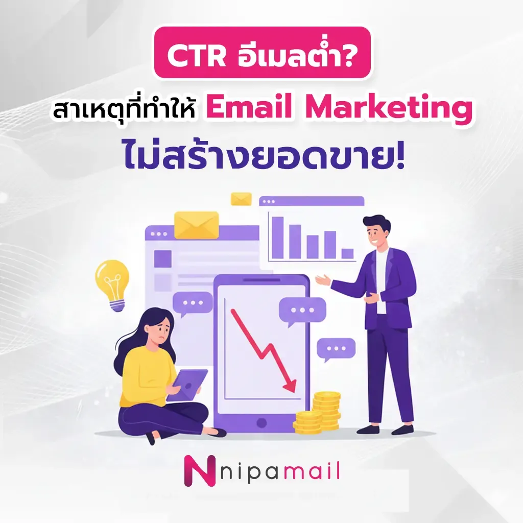 CTR อีเมลต่ำ? สาเหตุที่ทำให้ Email Marketing ไม่สร้างยอดขาย